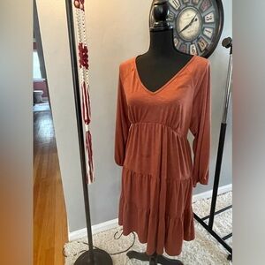 Lightweight cocoa colored summer dress